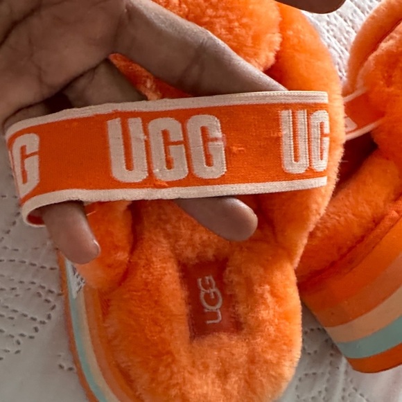 UGG Disco Wildflower Orange Knot Slide Slipper Shoes US 7 - Picture 8 of 9